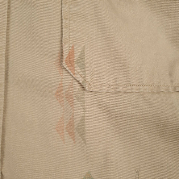 Polo Ralph Lauren Shirt Mens XL Button Up Military Surplus Cargo Aztec Printed - Picture 10 of 16